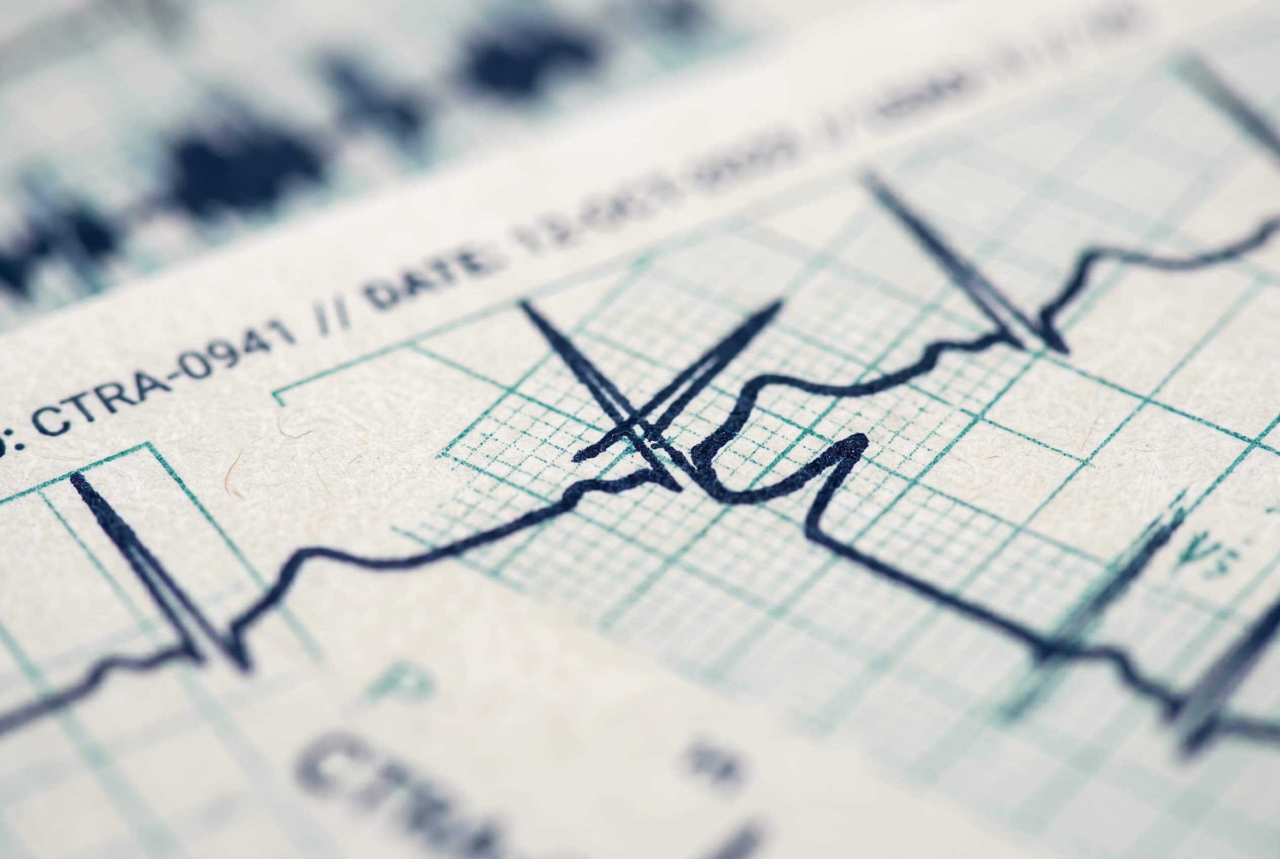 Clinical trial data printout